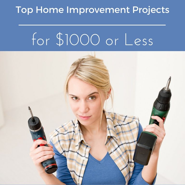 Top Home Improvement Projects for 1000 or Less